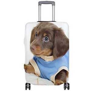 AJINGA Sweet Brown Puppy Travel Bagage Protector koffer Hoes S 18-20 in