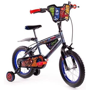 Huffy Jongens Kids Avengers 14 inch fiets met stabilisatoren, grijs