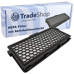 Trade-Shop HEPA-filter/hygiënefilter/actieve koollaag, compatibel met Miele Complete C3 Ecoline Plus Silence EcoLine Plus Total Care EcoLine Plus