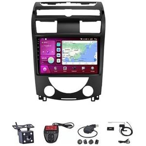 Android Autoradio Video Multimedia Speler, 9 Inch Touch Screen Radio Plug And Play Autotoebehoren Met Bluetooth En Navigatie En Achteruitrijcamera Voor SsangYong Rexton Y250 II 2 2006-2012(M200S 4G+