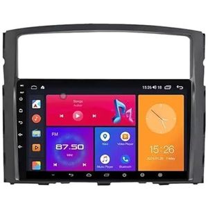 Android 13 Autoradio 9 inch Touch scherm dubbele Din auto stereo voor Mitsubishi Pajero 4 V80 V90 2017-2024 met Bluetooth/FM radio/wifi/USB/stuurwielbediening/GPS(4 Core 4+64G)