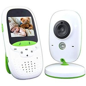 Yonis video-babytelefoon, draadloos, 2,4 inch, geïntegreerde luidspreker, nachtzicht, wit