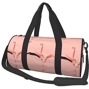 Flamingo Ronde sporttas grote capaciteit reizen plunjezak, duurzame ronde reizen sport tassen, zwart, één maat, Zwart, Eén maat