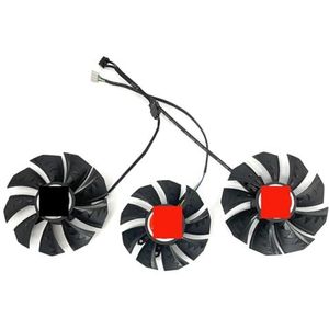 87MM RTX3090 koelerventilator vervangend voor kleurrijke GeForce RTX 3060 3070 3080 Ti 3090 NB 12G-V grafische videokaart koelventilator(Black 3-Fan)