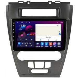 Android 14 GPS Navigation Stereo voor Ford Fusion Mondeo Mustang 2009-2012 9 Inch 2 Din Car Stereo Radio met CarPlay AHD Omgekeerd beeld Bedieningselementen op het stuur Bluetooth(S5 6G+128G)
