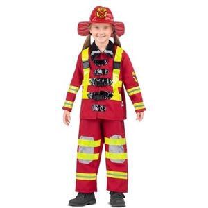VIVING Kostuum brandweerman maat 7-9 Y
