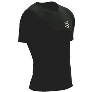 Compressport Performance T-shirt met korte mouwen voor heren, zwart, merk: Compressport, EAN: 7630102556308, maat: S
