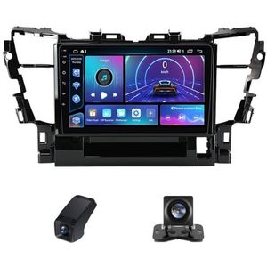 Android 14 2 Din Autoradio geldt voor Toyota Alphard H30 2015-2020 Ingebouwd CarPlay/Android auto/DSP-processor/GPS-navigatie/RDS-radio-Bluetooth 9 Duim Touch screen/Stuurbediening(C30 Pro)
