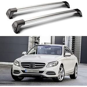 Voor Mercedes Benz C Class W205 4 Door Sedan 2015-2021 Dakdragers Bagagerek Cross Bars Legering Side Bars Dak Cross Rails Bagagedrager