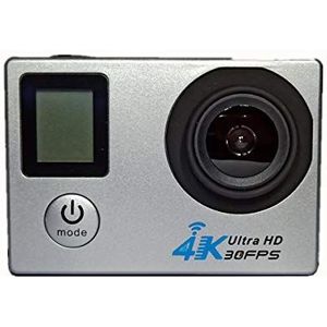 4K Dual-scherm met afstandsbediening WIFI Buitensportcamera DV Duikantenne Hd Camera waterdicht(Color:Silver Grey)