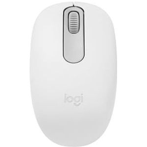 Logitech M196 Bluetooth draadloze muis, compacte en draagbare muis voor laptops, tablets en meer, 12 maanden batterij, soepele tracking, compatibel met pc en Mac, Windows en macOS - gebroken wit
