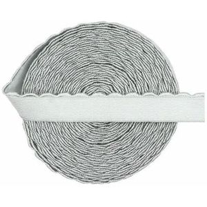 Pluche BH-band Elastische band 3/8 1/2 5/8 10mm 15mm Nylon Schouderband Lingerie Ondergoed Naaiwerk Afwerking 2 5 10 Yard-Zilvergrijs-13.0mm-2 Yards