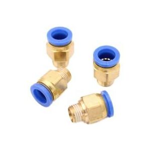 Pneumatische steekschroefverbinding R 1/4 inch op 12 mm IQS, 4 stuks push-in persluchtaansluiting steekaansluiting (R 1/4"" - 12mm)