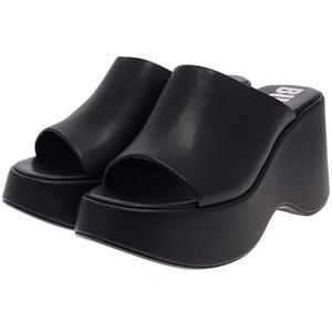 Huisschoenen - JOY - Effen - Imitatieleer - Hoge Hak - Slip-on