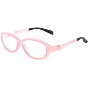 QCLU Anti-stuifmeel Veiligheidsbril voor kinderen, stuifmeel Bril Goggles Hooikoorts Goggles, Kinderbeschermende Brillen met anti-Blue Light Eye Protection-functies (Color : Pink)