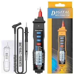 A3003 Digitale multimeter pen type meter 4000 tellingen met contactloze AC/DC spanningsweerstand capaciteit Hz tester gereedschap (kleur: zwart promotie)