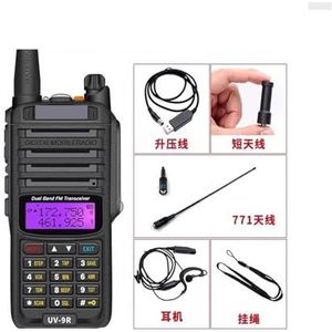 Uv9r Plus Waterdichte Walkietalkie Outdoor Krachtige Handheld Civiele Kilometers 50 Maritieme Marine(Uv9r)