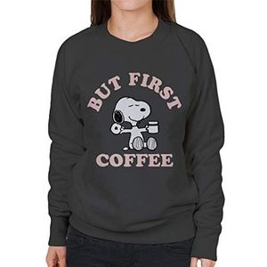 Peanuts - But First Coffee - Sweatshirt - Dames