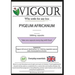 Pygeum Africanum - 240 capsules met hoge sterkte 5000 mg