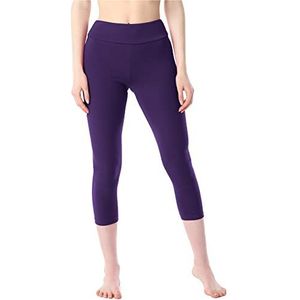 Merry Style Dames 3/4 Katoenen Legging MS10-430 (Paars, XXL)