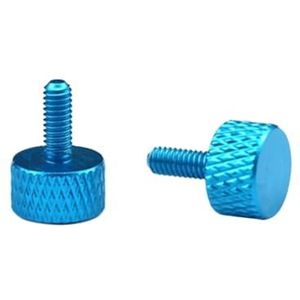 Aluminium legering duimschroef 2/5/10pcs M3 Hand-Draai Gekartelde Schroef DIY Computer Case Side Transparante Afdekplaat aluminium Thunmb Schroeven Gratis Verwijdering(Sky Blue,10PCS-M3X8MM)