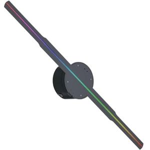 45cm 3D Hologram Projector Fan 266 Lamp Kralen Led Sign Holografische Lamp Speler Muur Gemonteerde Reclame Machine APP Controle