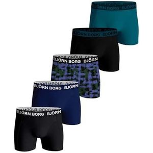 Björn Borg | Bjorn Borg Cotton Stretch Boxer 5P, boxershort voor heren, meerdere verpakkingen beschikbaar, Multipack 5, M