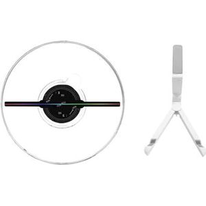25cm Desktop 3D Fan Blote Oog Holografische Projector Reclame Machine Wifi LED Logo Reclame Licht Speler Tekst Beeld Audio Brede toepassing