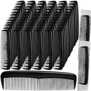 200 stuks haarkammen in bulk, styling kam zak haarkammen individueel verpakte kammen reiskam bulk zwarte kammen voor vrouwen haarstyling baardkam voor mannen kappersbenodigdheden, 15 cm