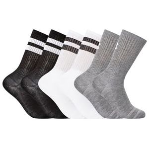 Under Armour - UA Essential Runningsokken - Zwart/wit/grijs - 6 Paar