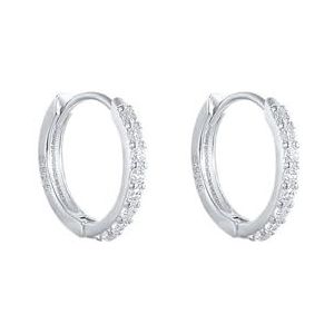 Verschillende stijlen van S925 sterling zilveren oorringen, oorgesp-sieraden, eenvoudige kleur zirkoonoorbellen for mannen en vrouwen(Style:White-white diamond 7MM)