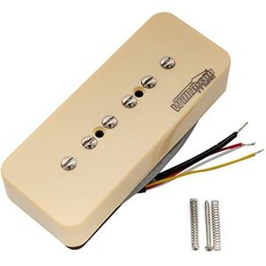 Wilkinson M-serie Gestapeld Keramisch Humbucker-Sized P90 Soapbar Single Coil Pickup Halselement voor SG/LP Elektrische Gitaar, Crème