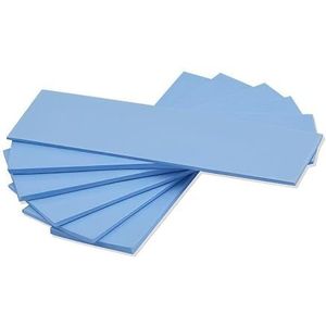 A ADWITS [6-pack] Thermische geleidende siliconen pads met 6,0 W/mk thermische geleidbaarheid, zacht veilig eenvoudig aan te brengen voor SSD CPU GPU LED IC chipset Cooling -blauw