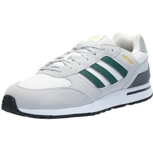 adidas Heren Run 80s Shoes-Low (Non Football), Grijs Collegiate Green White, 39.5 EU