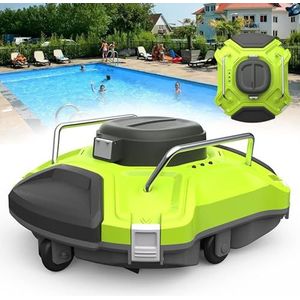Draadloze Automatische Zwembadreiniger (Batterijduur 120 Minuten), Zwembadstofzuiger (18°-25° Klimmen), Robotachtige Zwembadreiniger (Displaylicht) - Ondersteuning Voor Zelfparkeren