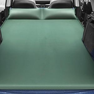 Auto opblaasbaar bed,voor Tesla Model 3 2018 2019,dat is zacht,duurzaam auto opblaasbaar luchtbed camping luchtbedden,F-Green