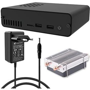 GeeekPi DeskPi Pro V2 settopbox voor Raspberry Pi 4 SSD Ondersteuning, HDMI op volledige grootte, veilige voeding/reset, ijstorenkoeler, voeding
