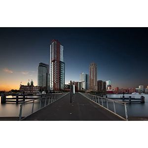 LHJOYSP puzzel voor 500 stukjes City sunset rotterdam 52x38cm