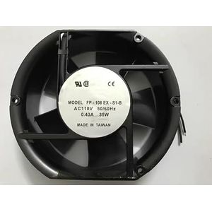 LSGDCTI Cabinet Fan for Taiwan Three Associations FP-108EX-S1-S/B 17251-110V/220V/380V, 38W - Quiet & Compact Design