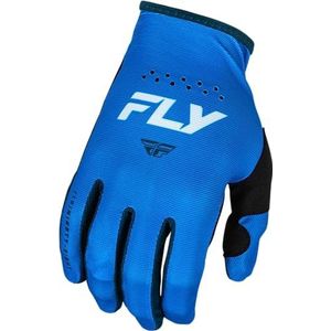 Fly Racing Lite handschoenen voor volwassenen (blauw/wit, 2X-Large)