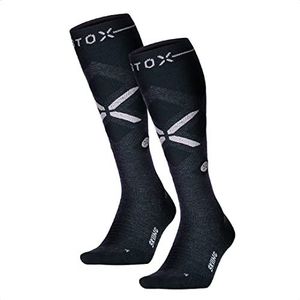 STOX Energy Socks - Skisokken voor Vrouwen - Premium Compressiesokken - Ski Sokken van Merinowol - Geen Koude Voeten - Geen Kramp - Snowboard Sokken