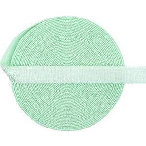 Glanzende niet-vouwbare elastische 3/8"" 10mm spandex satijnen band bh-band lingerie ondergoed naaigaren 50 100 yard per spoel-pastelgroen-10mm-50 yards