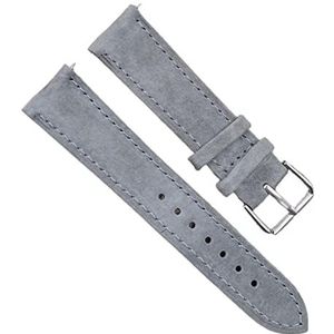 Chlikeyi Horlogebandje van suède, 18-24 mm, handgemaakt, horlogebandje, snelsluiting, voor mannen en vrouwen, Gary, 24 mm, strepen