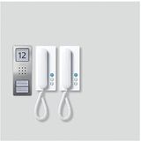 Siedle - SET CA 812-2 E/W - Audio-intercomsystemen - Roestvrijstaal - Wit
