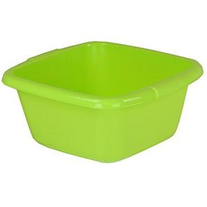 Curver Plastic kom 7L 32x30x14cm lime kom plastic wasschaal schaal vierkante container