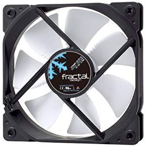 Fractal Design Dynamic X2 GP-12 Computerventilator, stille ventilator, High Airflow, 120 x 120 x 25 mm, 1200 tpm, FDB-lagers, Trip Wire, aerodynamisch gevormde struts, 12 V, zwart/wit (Single)