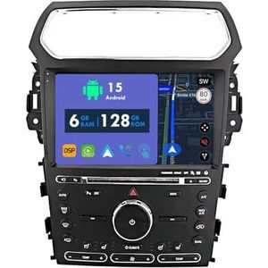 RoverOne Autoradio GPS voor Ford Explorer 5 2011 2012 2013 2014 2015 2016 2017 2018 2019 Carplay Android Auto Stereo Hoofdeenheid Bluetooth WiFi Radio Speler Sat Navigatie