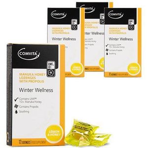 Manuka Honing Zuigtabletten met Propolis Citroen & Honing - Promo 4-Pack - 48 zuigtabletten