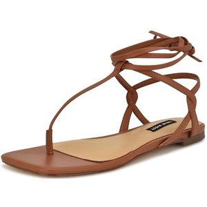 Nine West Norta platte damessandalen, middenbruin 210, 38 EU