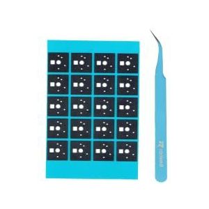 Ranked Premium Switch Pads Kit voor DIY Custom Mechanisch Toetsenbord | Poron Foam | 0,5 mm dik (Poron 240 stuks + 2 pincetten)